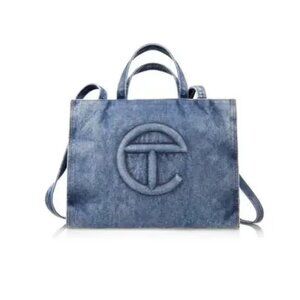 Telfar - Blue Medium Denim Shopper